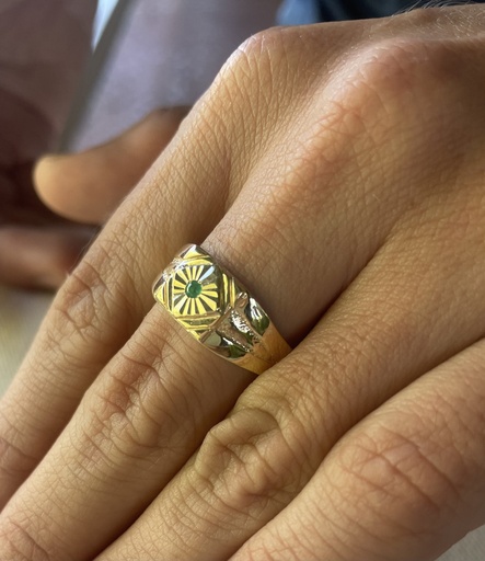 Anillo diamantado hombre