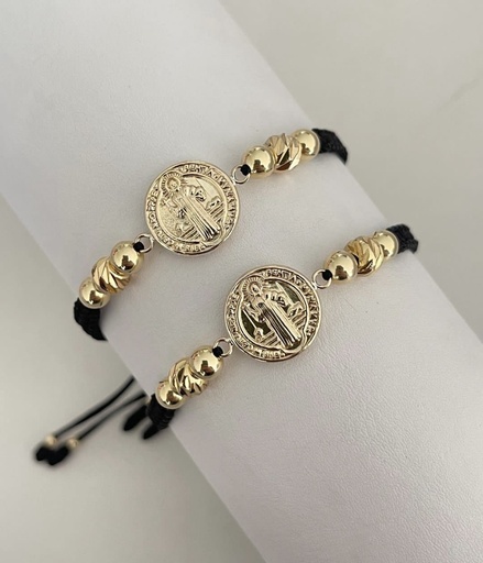 Pulsera san Benito balin diamantado